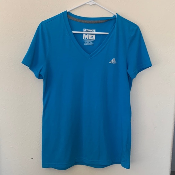addias Blue Golf/Sport Short Sleeved T- Shirt    Size M - Picture 1 of 5